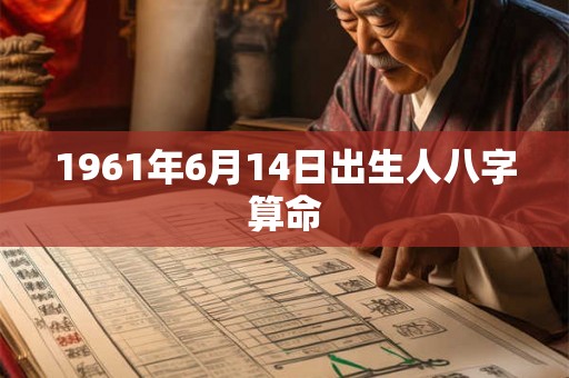 1961年6月14日出生人八字算命