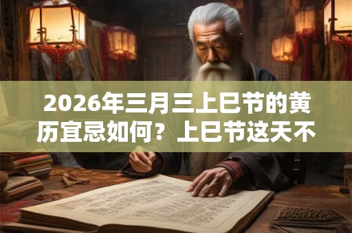 2026年三月三上巳节的黄历宜忌如何？上巳节这天不宜做什么？