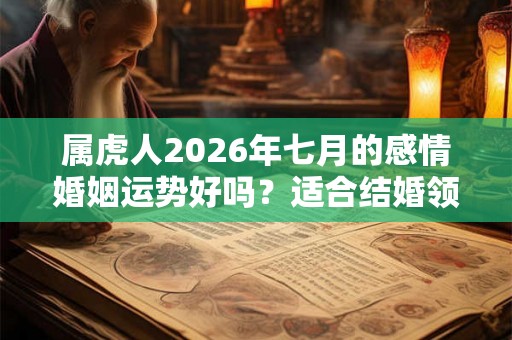 属虎人2026年七月的感情婚姻运势好吗？适合结婚领证吗？