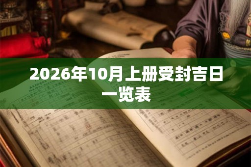 2026年10月上册受封吉日一览表