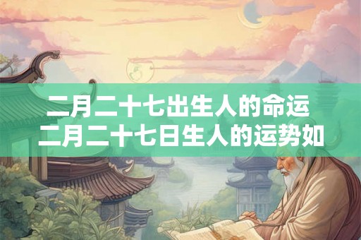 二月二十七出生人的命运 二月二十七日生人的运势如何 二月二十七出生人的命运 二月二十七日生人的运势如何