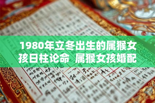 1980年立冬出生的属猴女孩日柱论命  属猴女孩婚配什么属相好