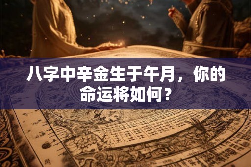 八字中辛金生于午月，你的命运将如何？