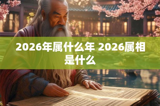 2026年属什么年 2026属相是什么