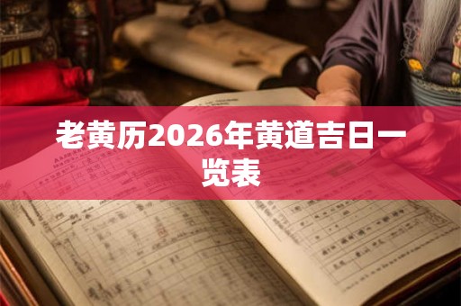 老黄历2026年黄道吉日一览表