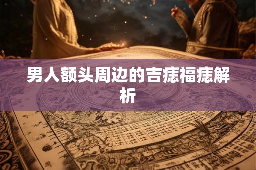 男人额头周边的吉痣福痣解析