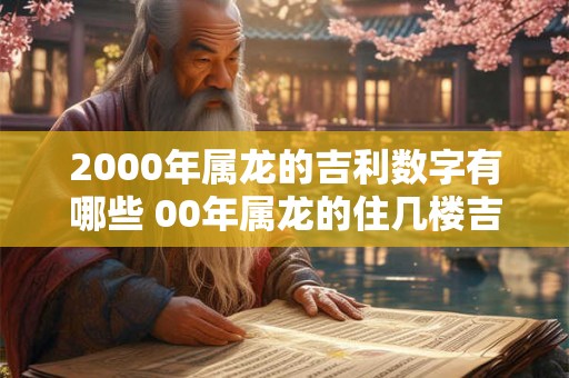 2000年属龙的吉利数字有哪些 00年属龙的住几楼吉利