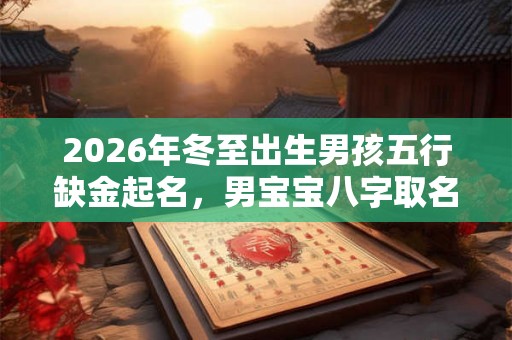 2026年冬至出生男孩五行缺金起名，男宝宝八字取名