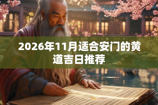 2026年11月适合安门的黄道吉日推荐