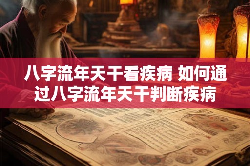 八字流年天干看疾病 如何通过八字流年天干判断疾病