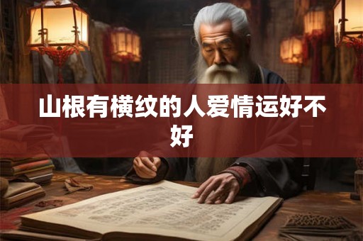山根有横纹的人爱情运好不好