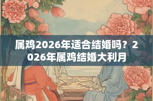 属鸡2026年适合结婚吗？2026年属鸡结婚大利月