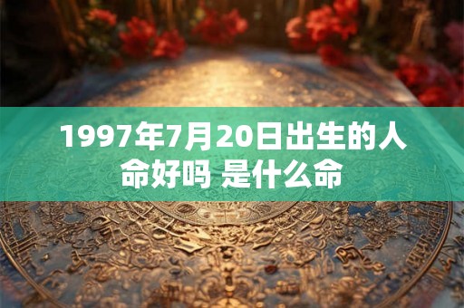1997年7月20日出生的人命好吗 是什么命 1997年7月20日出生的人命好吗 是什么命