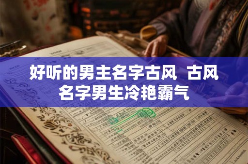 好听的男主名字古风 古风名字男生冷艳霸气 好听的男主名字古风 古风名字男生冷艳霸气
