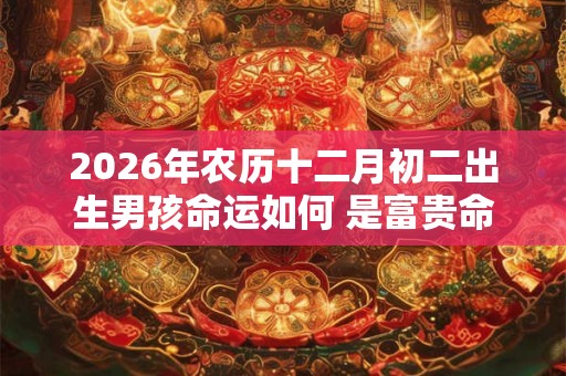 2026年农历十二月初二出生男孩命运如何 是富贵命吗
