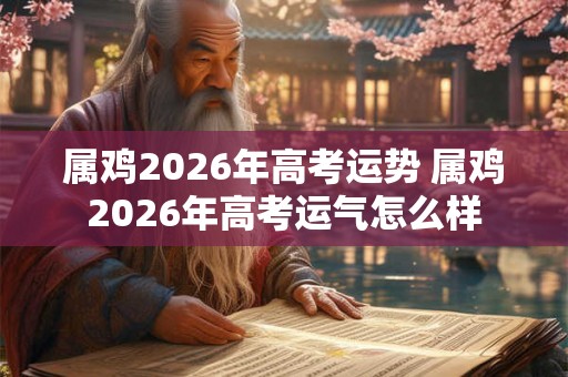 属鸡2026年高考运势 属鸡2026年高考运气怎么样