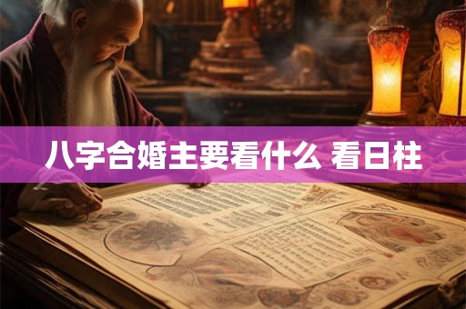 八字合婚主要看什么 看日柱 八字合婚主要看什么 看日柱