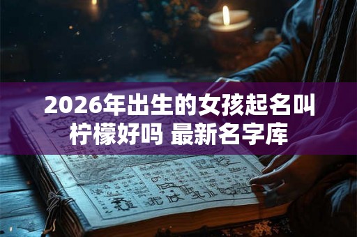 2026年出生的女孩起名叫柠檬好吗 最新名字库