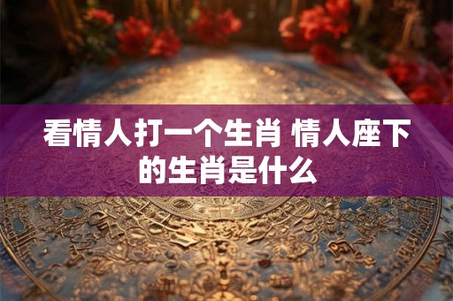 看情人打一个生肖 情人座下的生肖是什么
