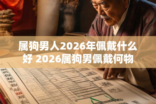 属狗男人2026年佩戴什么好 2026属狗男佩戴何物