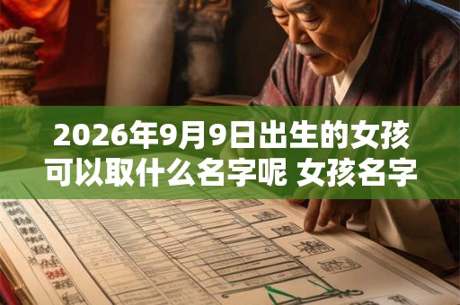 2026年9月9日出生的女孩可以取什么名字呢 女孩名字推荐 2026年9月9日出生的女孩可以取什么名字呢 女孩名字推荐