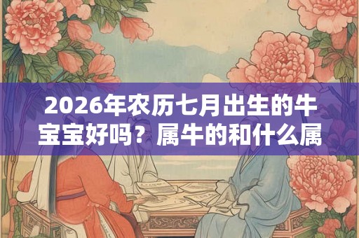 2026年农历七月出生的牛宝宝好吗？属牛的和什么属相不合