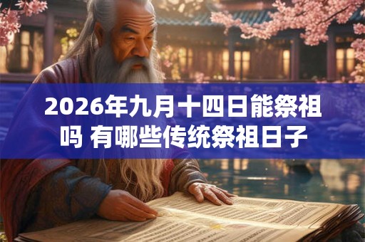 2026年九月十四日能祭祖吗 有哪些传统祭祖日子