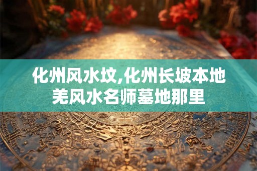 化州风水坟,化州长坡本地羌风水名师墓地那里