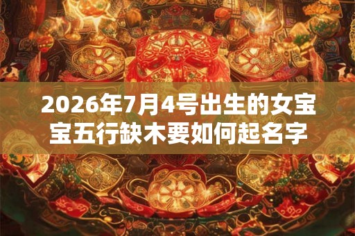 2026年7月4号出生的女宝宝五行缺木要如何起名字 2026年7月4号出生的女宝宝五行缺木要如何起名字