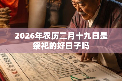 2026年农历二月十九日是祭祀的好日子吗