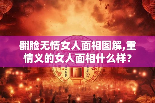 翻脸无情女人面相图解,重情义的女人面相什么样? 翻脸无情女人面相图解,重情义的女人面相什么样?