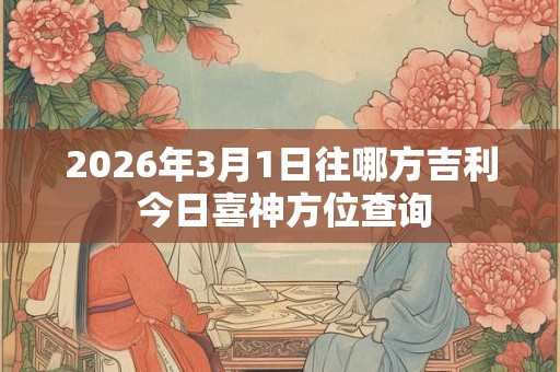 2026年3月1日往哪方吉利 今日喜神方位查询