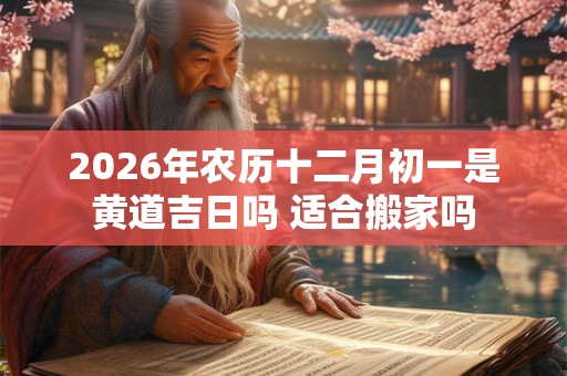 2026年农历十二月初一是黄道吉日吗 适合搬家吗