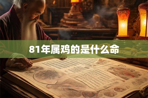 81年属鸡的是什么命