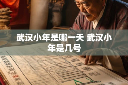 武汉小年是哪一天 武汉小年是几号
