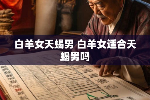 白羊女天蝎男 白羊女适合天蝎男吗