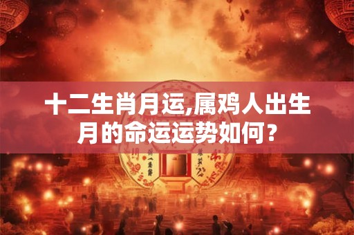 十二生肖月运,属鸡人出生月的命运运势如何？