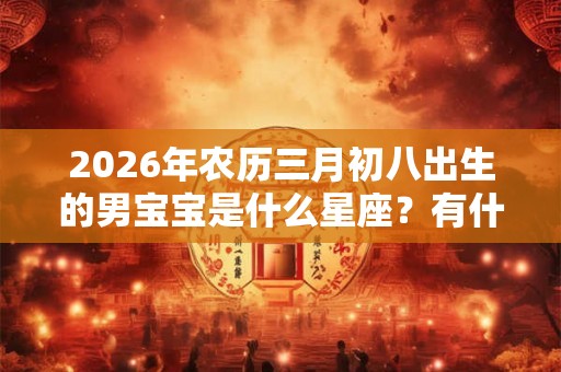 2026年农历三月初八出生的男宝宝是什么星座？有什么优点？