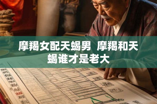 摩羯女配天蝎男  摩羯和天蝎谁才是老大