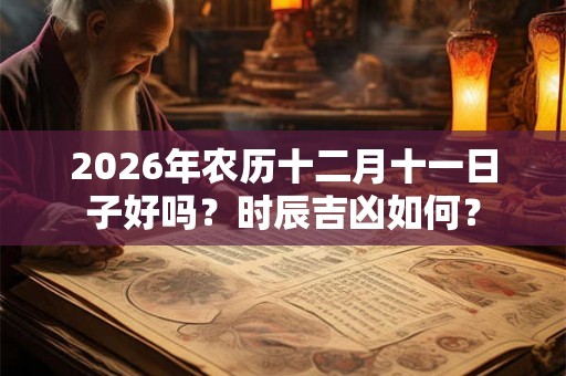 2026年农历十二月十一日子好吗？时辰吉凶如何？