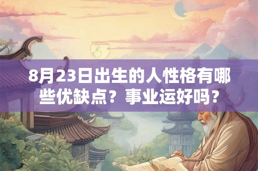 8月23日出生的人性格有哪些优缺点？事业运好吗？