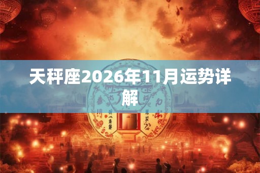 天秤座2026年11月运势详解