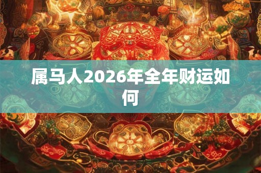 属马人2026年全年财运如何 属马人2026年全年财运如何