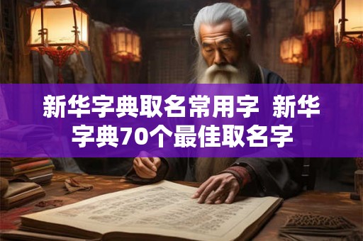 新华字典取名常用字  新华字典70个最佳取名字