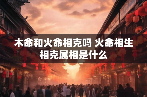 木命和火命相克吗 火命相生相克属相是什么 木命和火命相克吗 火命相生相克属相是什么