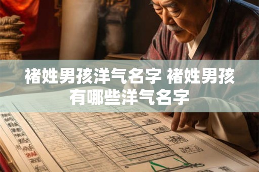 褚姓男孩洋气名字 褚姓男孩有哪些洋气名字