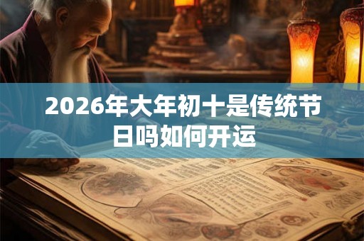 2026年大年初十是传统节日吗如何开运