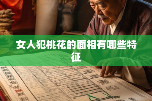 女人犯桃花的面相有哪些特征