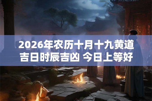 2026年农历十月十九黄道吉日时辰吉凶 今日上等好时辰查询 2026年农历十月十九黄道吉日时辰吉凶 今日上等好时辰查询
