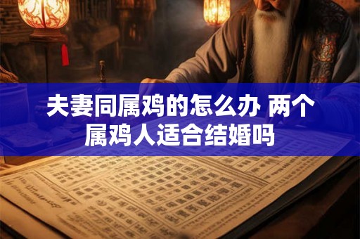 夫妻同属鸡的怎么办 两个属鸡人适合结婚吗